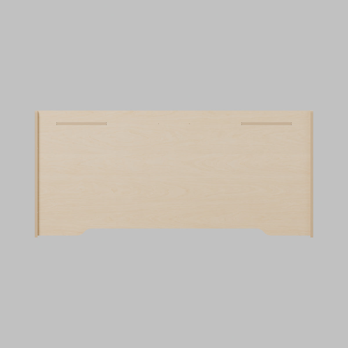 Awning Box with 50 mm top tray, Revision C, solid front panel - Solid front panel with the access cutout removed