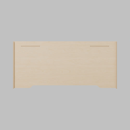Awning Box with 50 mm top tray, Revision C, solid front panel - Solid front panel with the access cutout removed