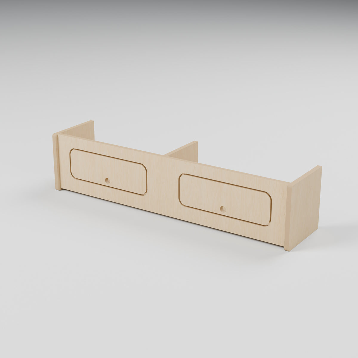 Campervan Overhead Locker - Natural Plywood - 1100 x 250 x 250 mm - hero view - 18 mm natural plywood