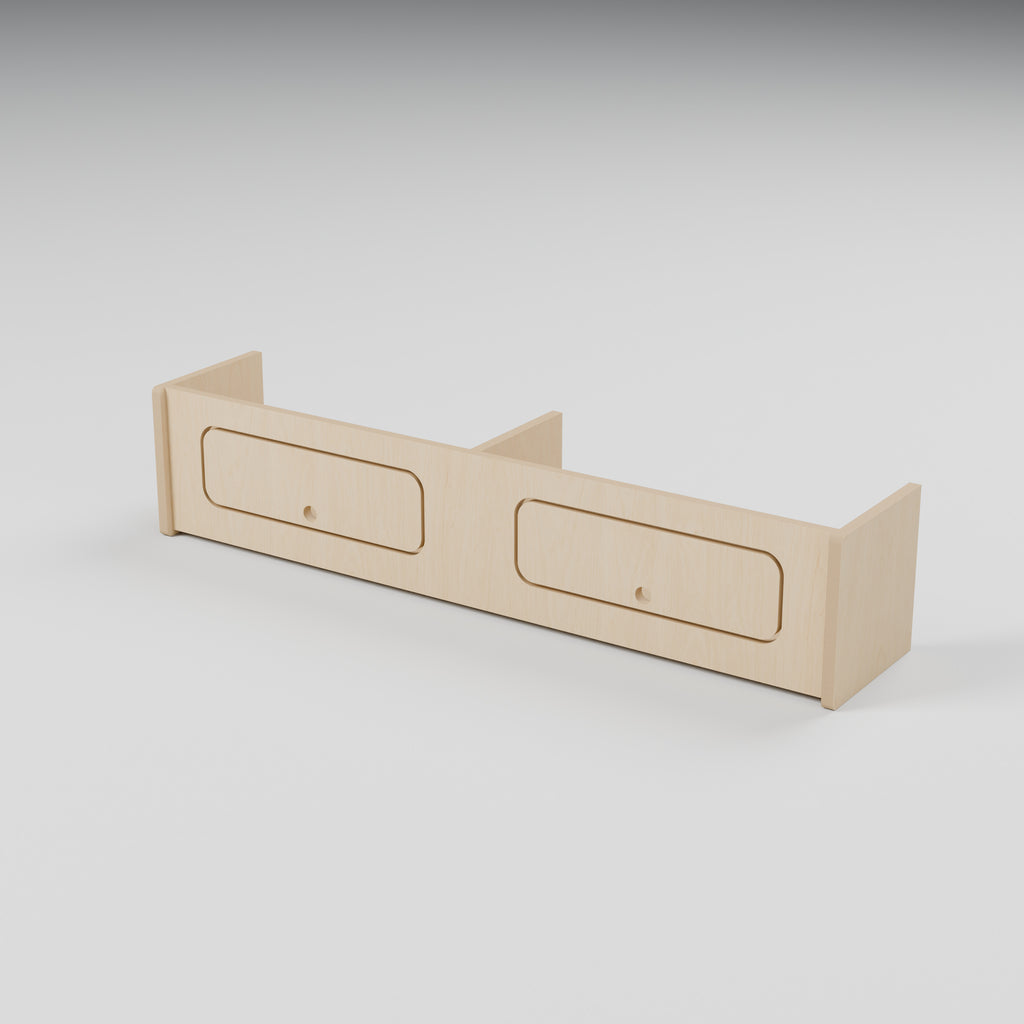 Campervan Overhead Locker - Natural Plywood - 1200 x 250 x 250 mm - hero view - 18 mm natural plywood