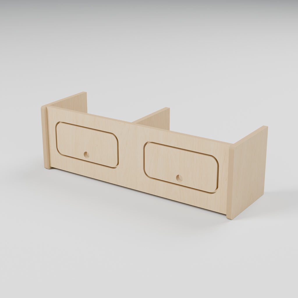 Campervan Overhead Locker - Natural Plywood - 800 x 250 x 250 mm - hero view - 18 mm natural plywood