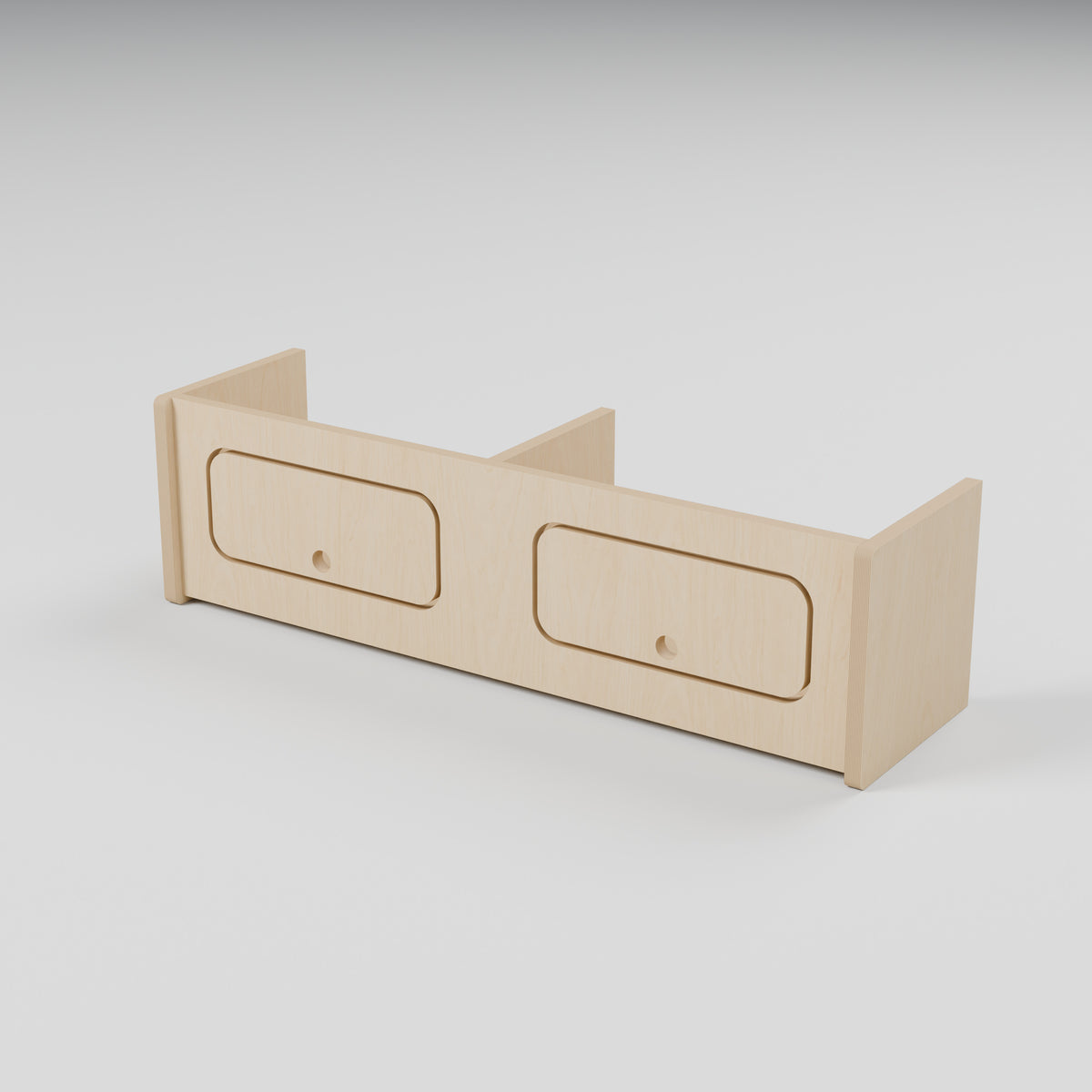 Campervan Overhead Locker - Natural Plywood - 900 x 250 x 250 mm - hero view - 18 mm natural plywood
