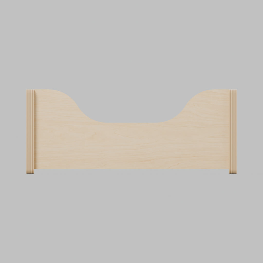 Campervan Storage Shelf - Natural Plywood - 500 x 200 x 200 mm - front view - 18 mm natural plywood