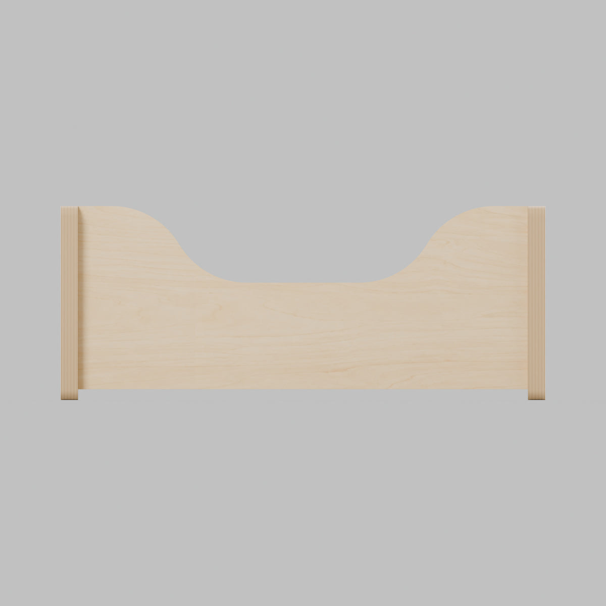 Campervan Storage Shelf - Natural Plywood - 500 x 200 x 200 mm - front view - 18 mm natural plywood