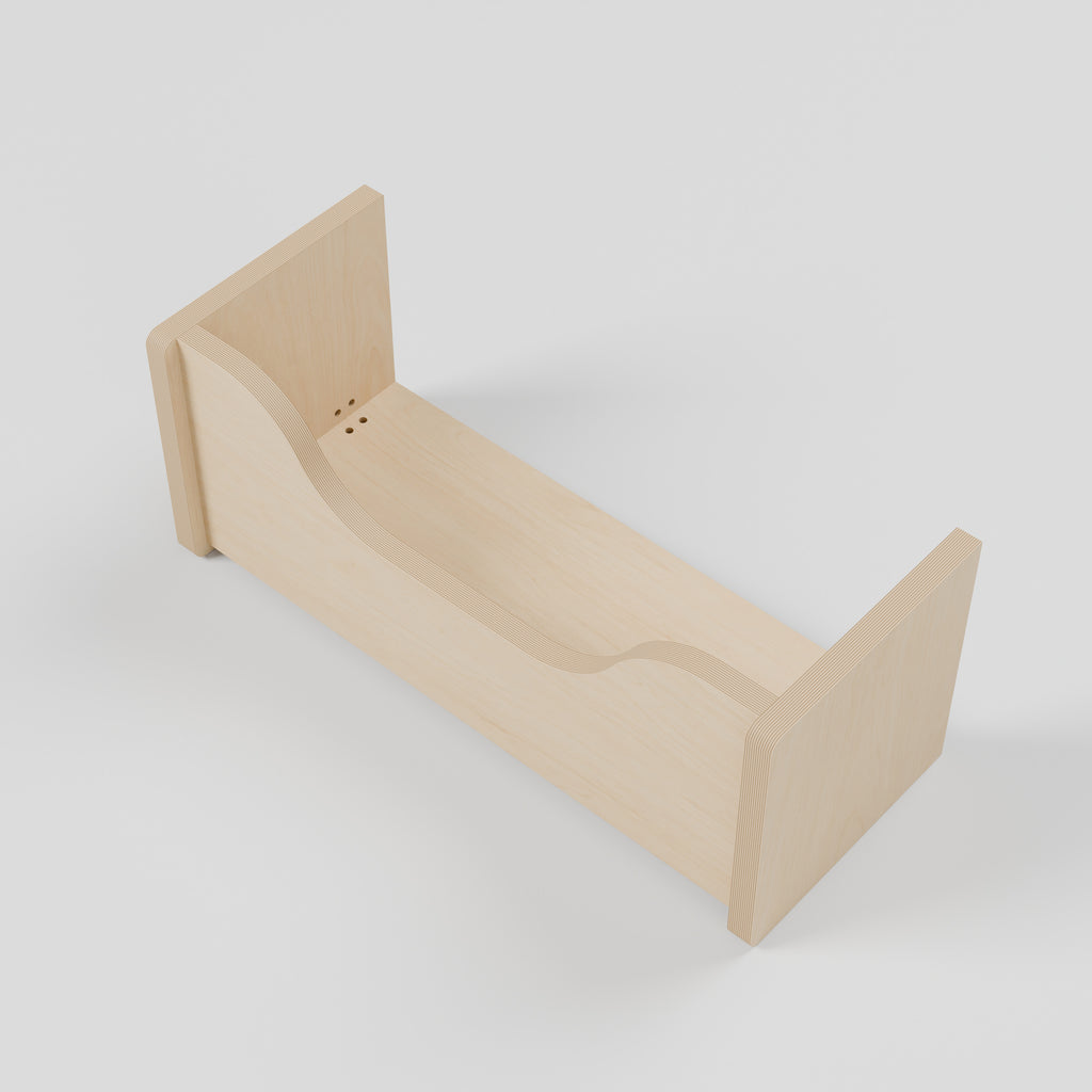 Campervan Storage Shelf - Natural Plywood - 500 x 200 x 200 mm - interior view - 18 mm natural plywood