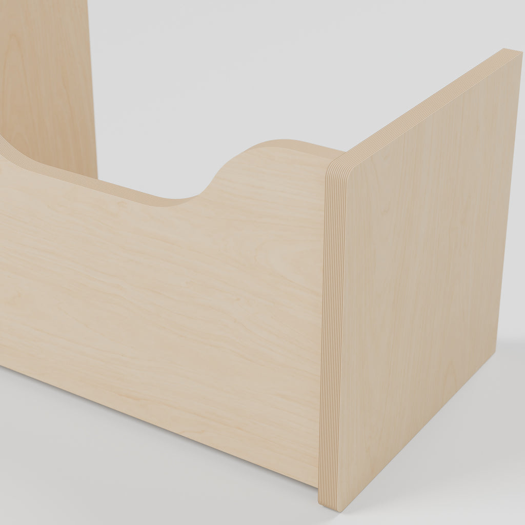 Campervan Storage Shelf - Natural Plywood - 500 x 300 x 300 mm - detail view - 18 mm natural plywood