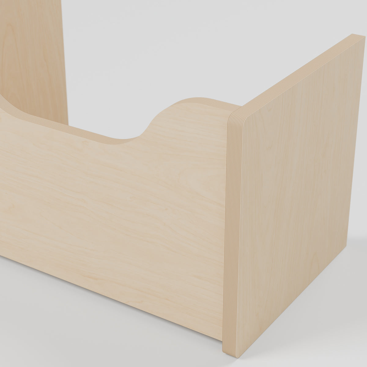 Campervan Storage Shelf - Natural Plywood - 500 x 300 x 300 mm - detail view - 18 mm natural plywood