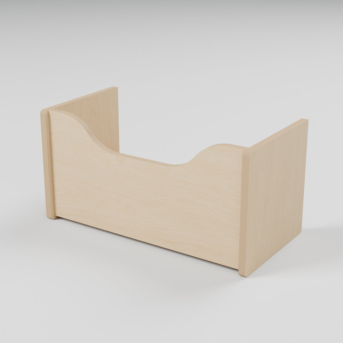Campervan Storage Shelf - Natural Plywood - 600 x 300 x 300 mm - hero view - 18 mm natural plywood