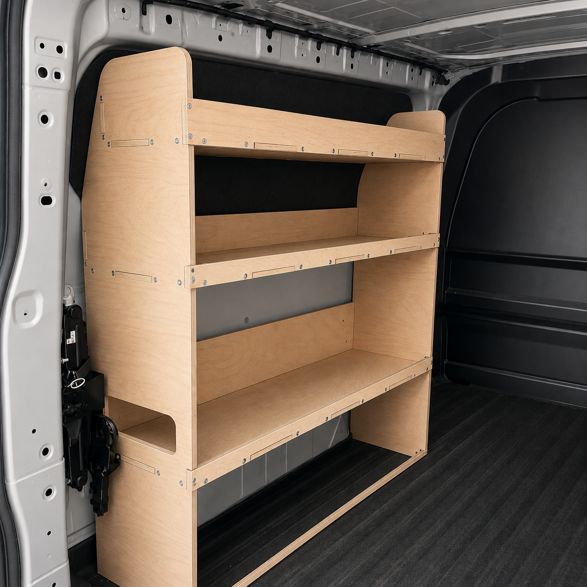 Ford Transit Custom MK2 ply van shelving, 1200mm high x 1100mm wide x 300mm deep