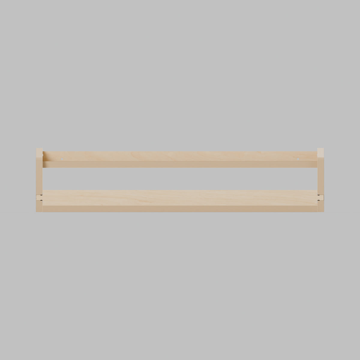 GRID Aerosol Can Holder - 5-Can Plywood Storage Rack - Front access and shaped side edges. - Revision B
