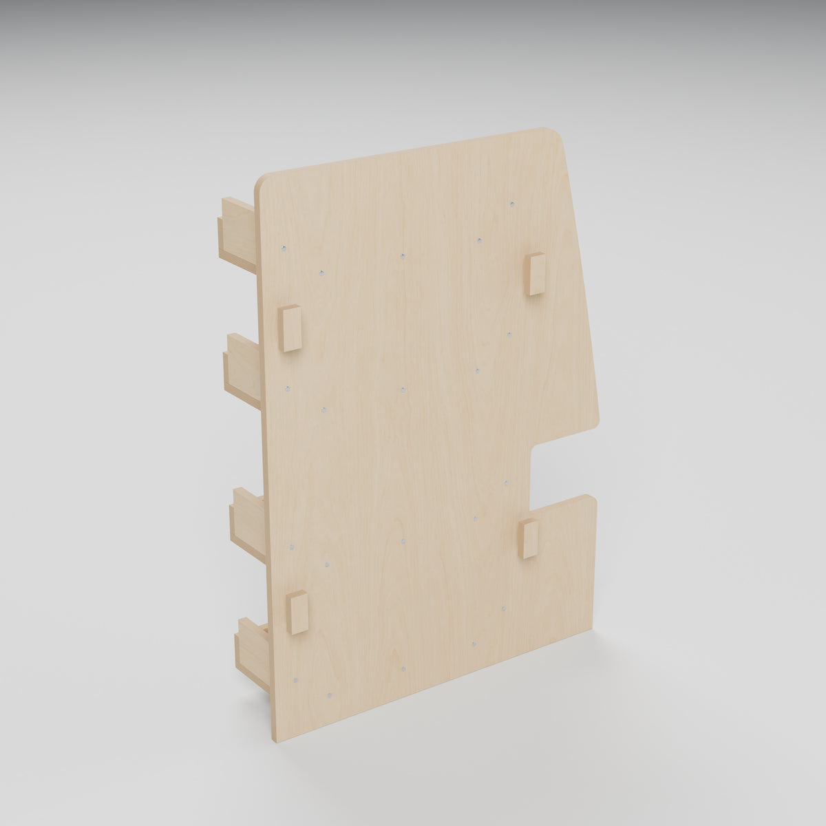 MODLINE KIT 520 Accessory End Panel: rear, natural 12 mm birch plywood, 520 x 140 x 726 mm