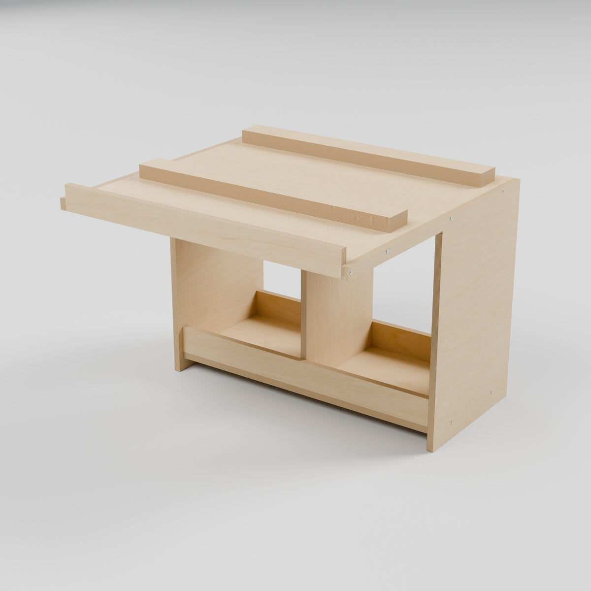 MODLINE ARCH 550 Wheel-Arch Foundation: rear, natural 12 mm birch plywood, 550 x 520 x 424 mm