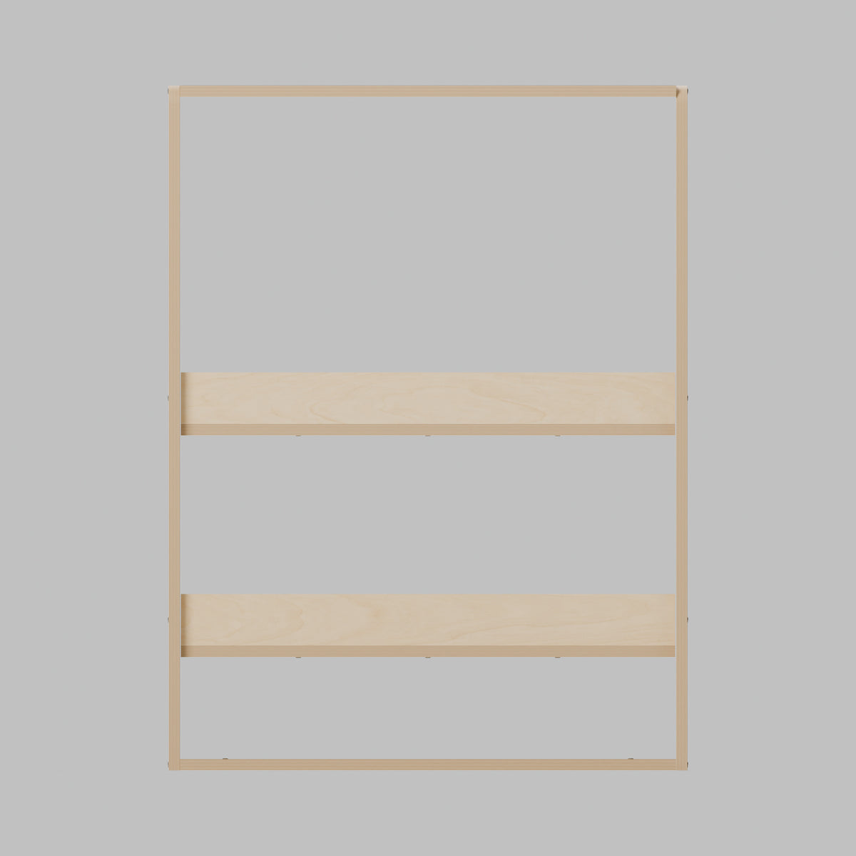 MODLINE REACH 550 Door-Access Module: front, natural 12 mm birch plywood, 550 x 520 x 726 mm