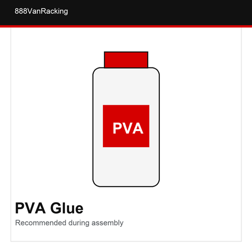PVA Glue for Plywood Van Racking Assembly