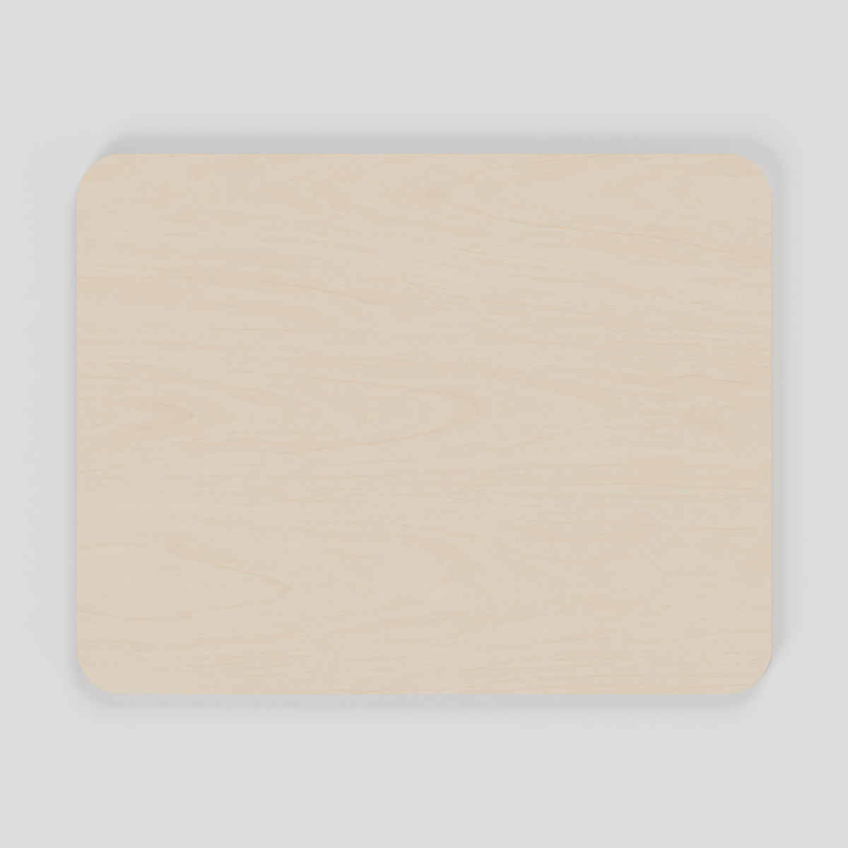 ROAM Campervan Tabletop - 450 x 350mm Natural Birch Plywood: top view, natural 15 mm birch plywood, 450 x 350 x 15 mm