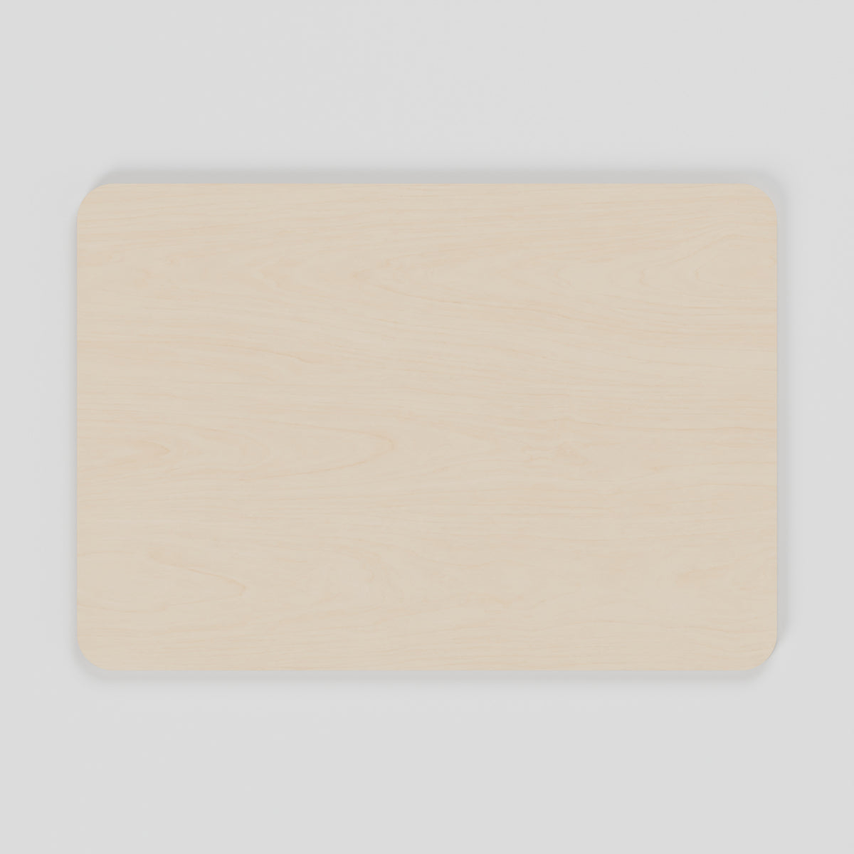 ROAM Campervan Tabletop - 575 x 400mm Natural Birch Plywood: top view, natural 15 mm birch plywood, 575 x 400 x 15 mm