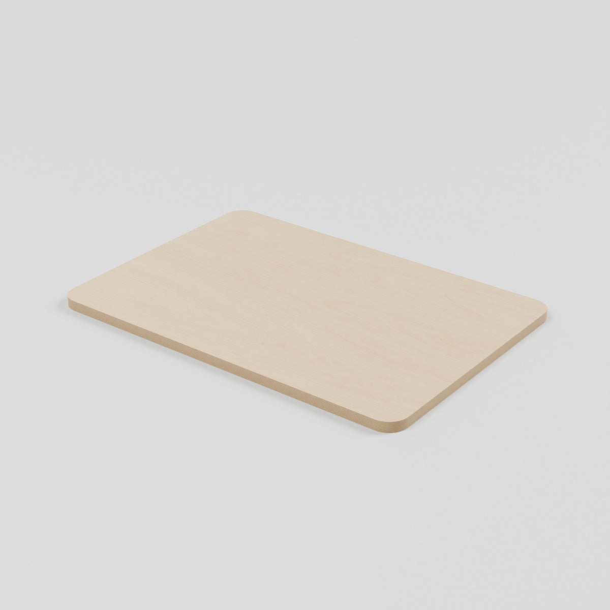 ROAM Campervan Tabletop - 575 x 400mm Natural Birch Plywood: alternate angle, natural 15 mm birch plywood, 575 x 400 x 15 mm