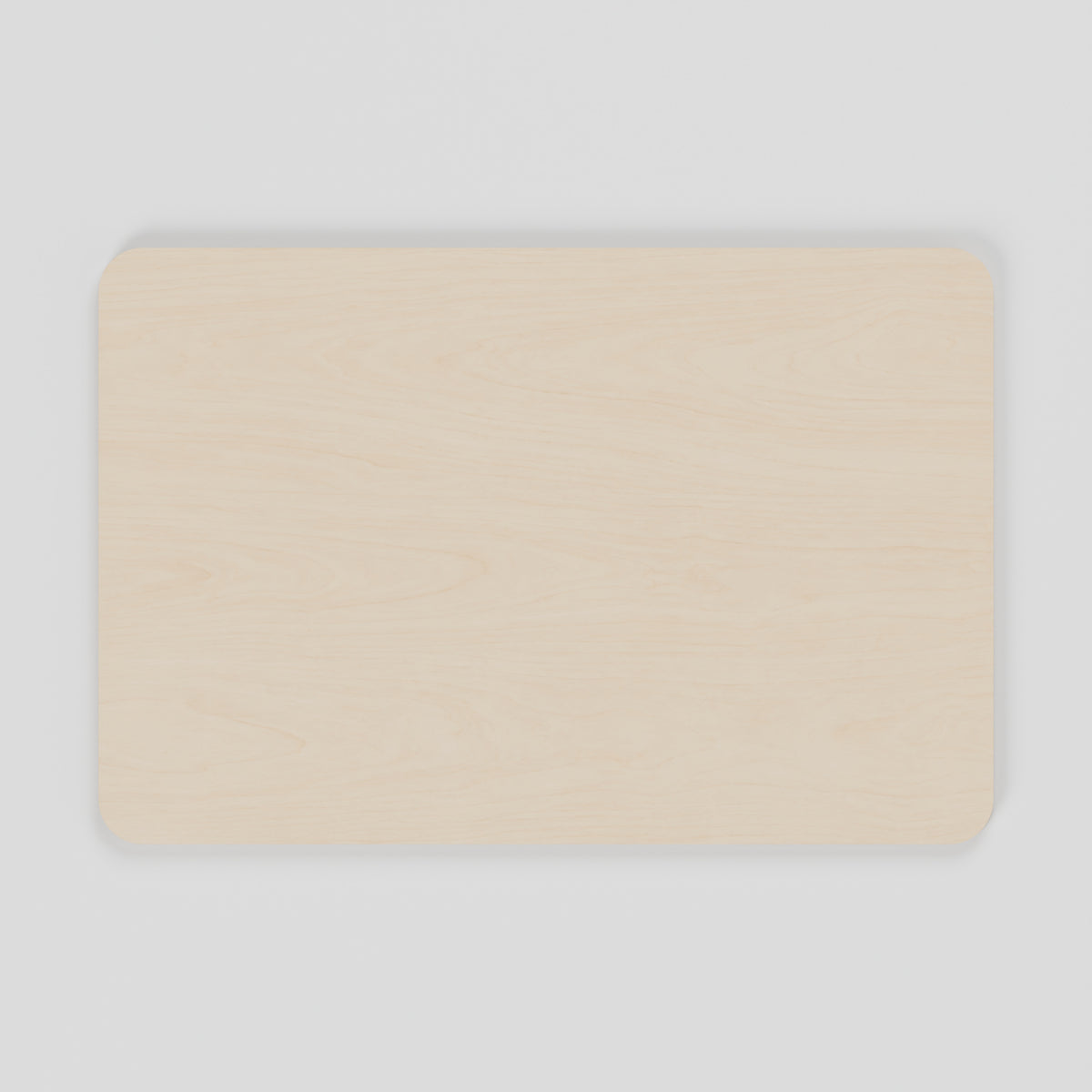 ROAM Campervan Tabletop - 600 x 400mm Natural Birch Plywood: top view, natural 15 mm birch plywood, 600 x 400 x 15 mm
