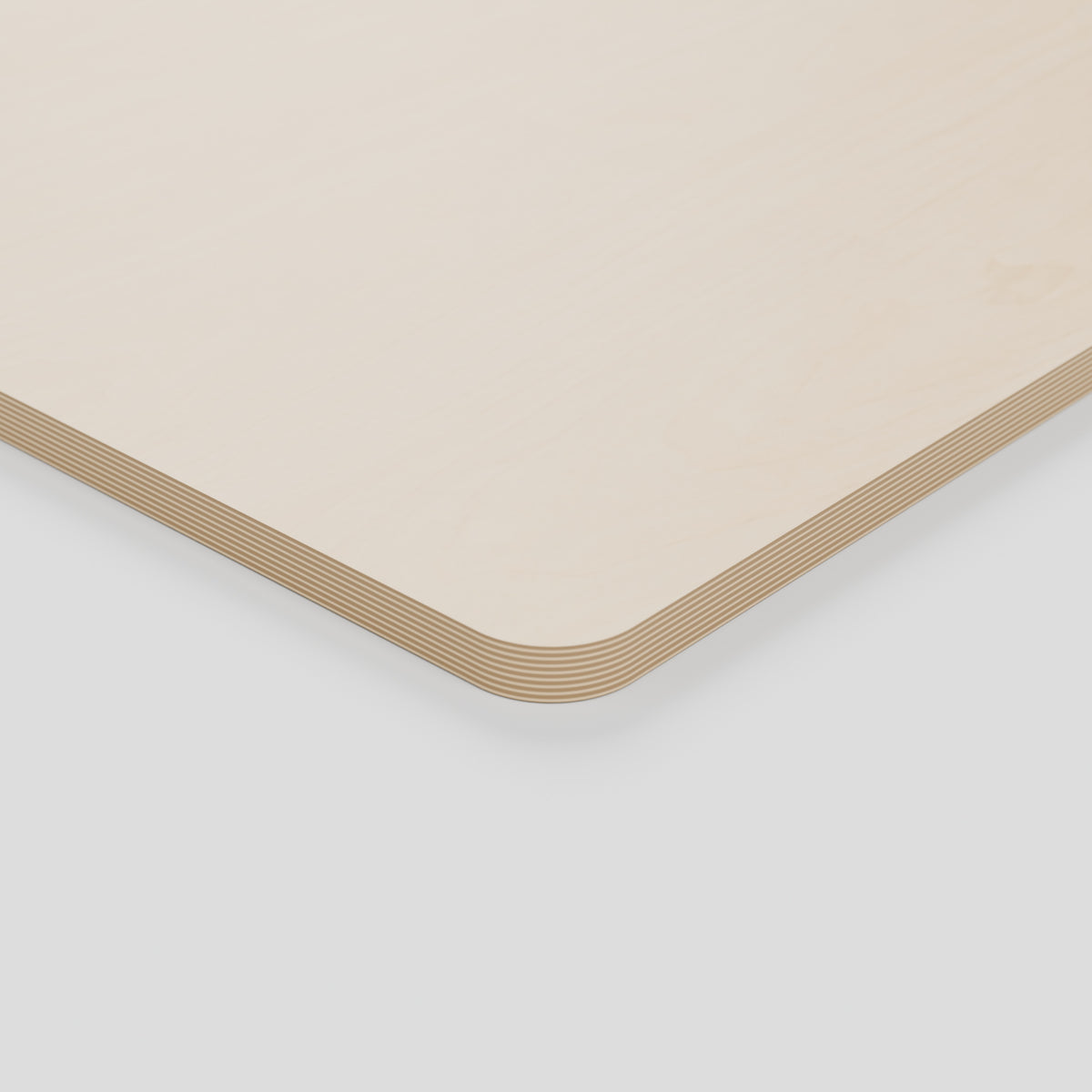 Plain plywood tool board - Rounded upper corner and exposed plywood laminations