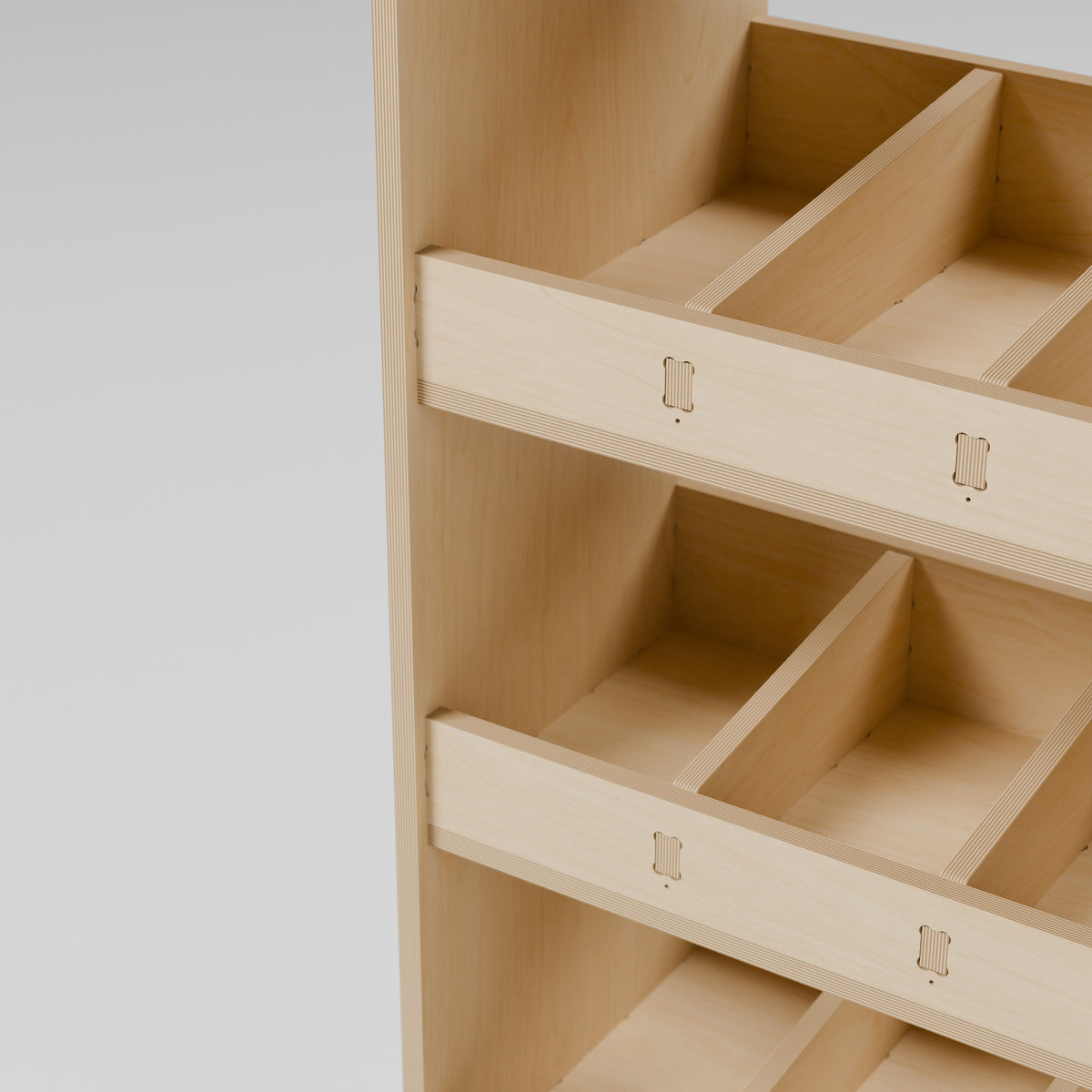 CONTOUR Double-Cab Bulkhead Mixed Rack — Bulkhead — Plywood edges and fixed shelf construction — Revision D