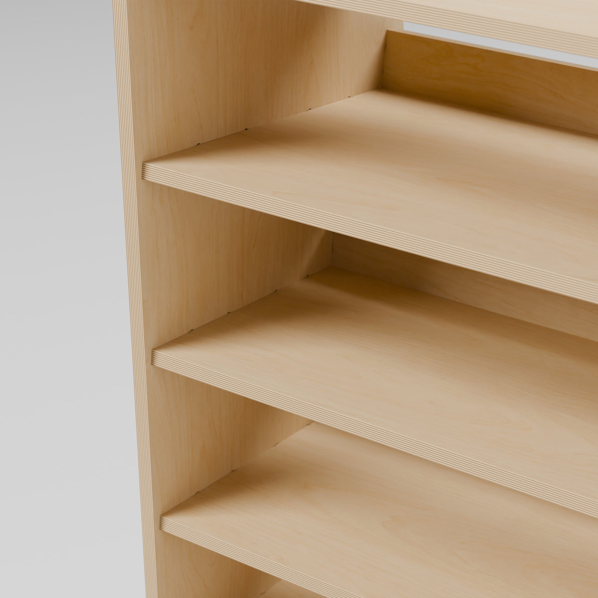 CONTOUR Double-Cab LWB Mixed Rack — Offside — Plywood edges and fixed shelf construction — Revision D