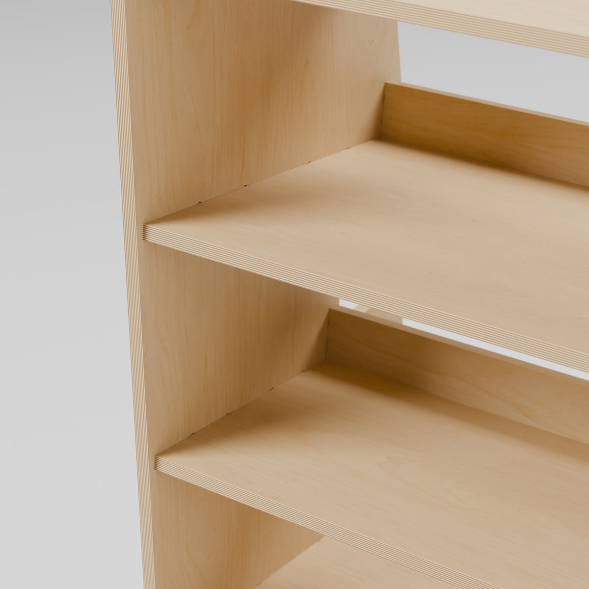 CONTOUR Double-Cab SWB Mixed Rack — Offside — Plywood edges and fixed shelf construction — Revision D