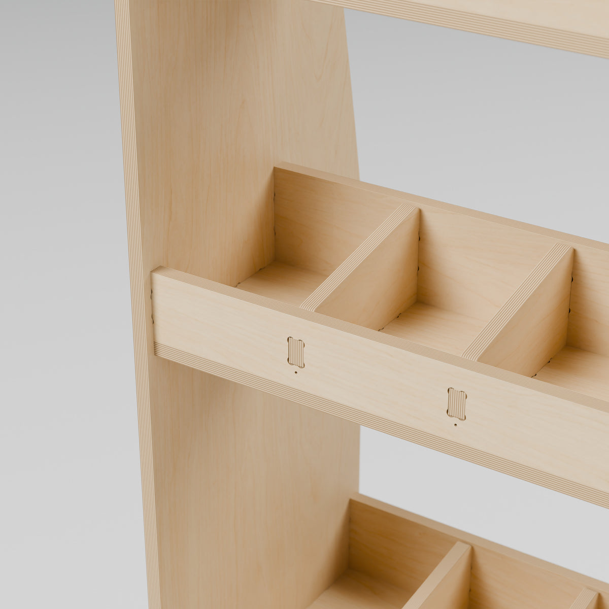 CONTOUR LWB Full Side Rack — Offside — Plywood edges and fixed shelf construction — Revision D