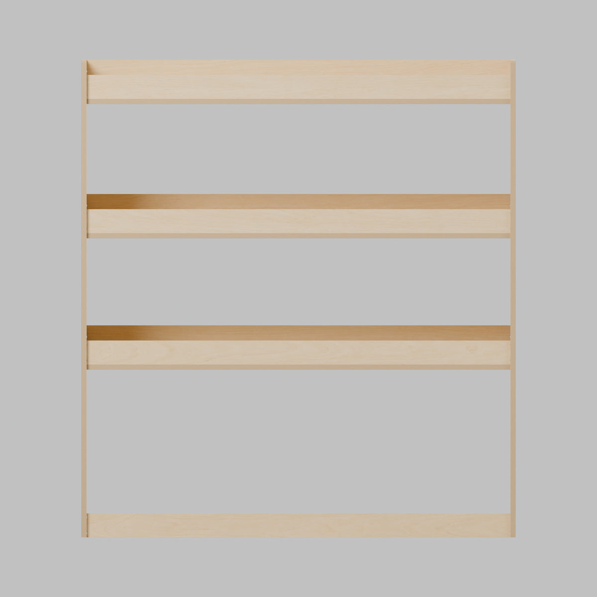 Universal Van Rack - 1000W x 1100H mm Plywood Flat Pack: front, natural 12 mm plywood, 1000 x 300 x 1100 mm