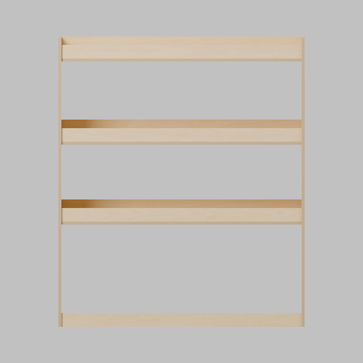 Universal Van Rack - 1000W x 1180H mm Plywood Flat Pack: front, natural 12 mm plywood, 1000 x 300 x 1180 mm