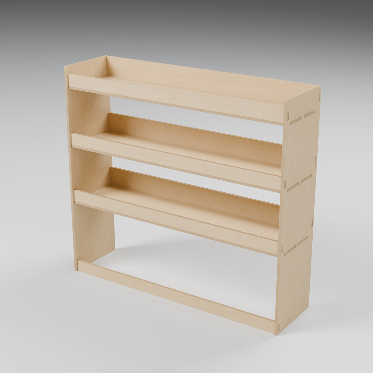 Universal Van Rack - 1100W x 1000H mm Plywood Flat Pack: hero, natural 12 mm plywood, 1100 x 300 x 1000 mm