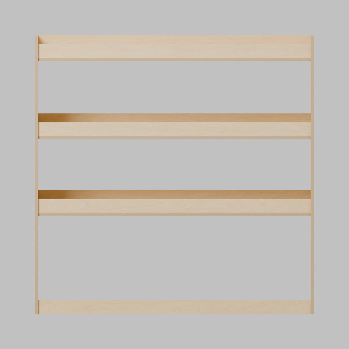 Universal Van Rack - 1100W x 1100H mm Plywood Flat Pack: front, natural 12 mm plywood, 1100 x 300 x 1100 mm