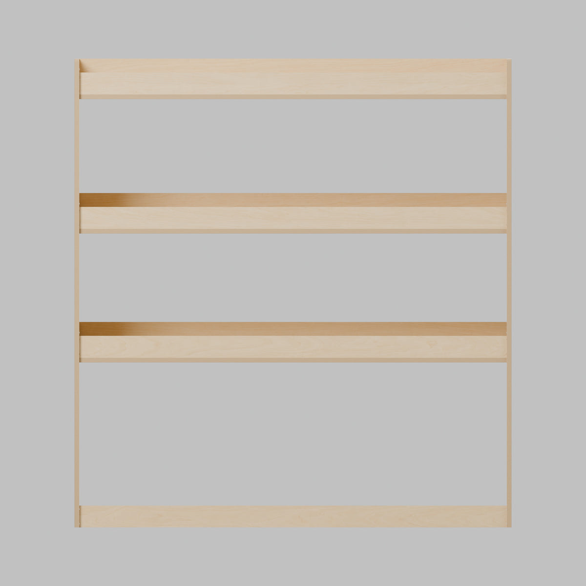 Universal Van Rack - 1100W x 1180H mm Plywood Flat Pack: front, natural 12 mm plywood, 1100 x 300 x 1180 mm