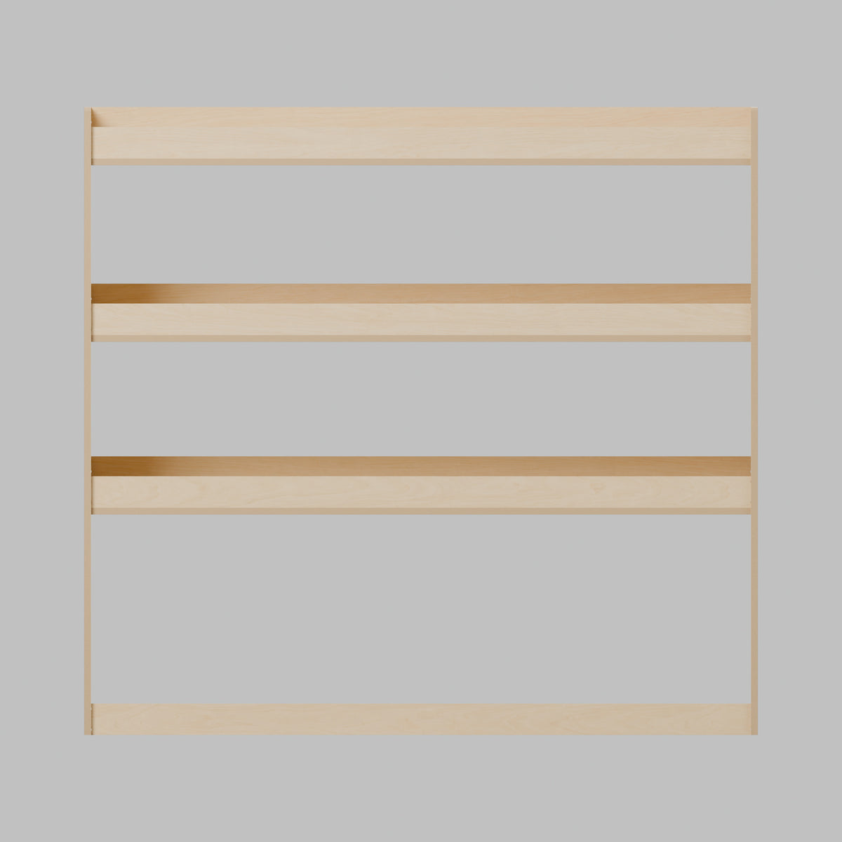Universal Van Rack - 1180W x 1100H mm Plywood Flat Pack: front, natural 12 mm plywood, 1180 x 300 x 1100 mm