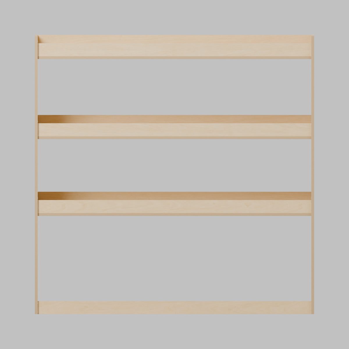 Universal Van Rack - 1180W x 1180H mm Plywood Flat Pack: front, natural 12 mm plywood, 1180 x 300 x 1180 mm