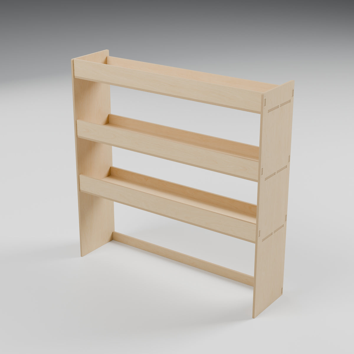 Universal Van Rack - 1180W x 1180H mm Plywood Flat Pack: rear, natural 12 mm plywood, 1180 x 300 x 1180 mm