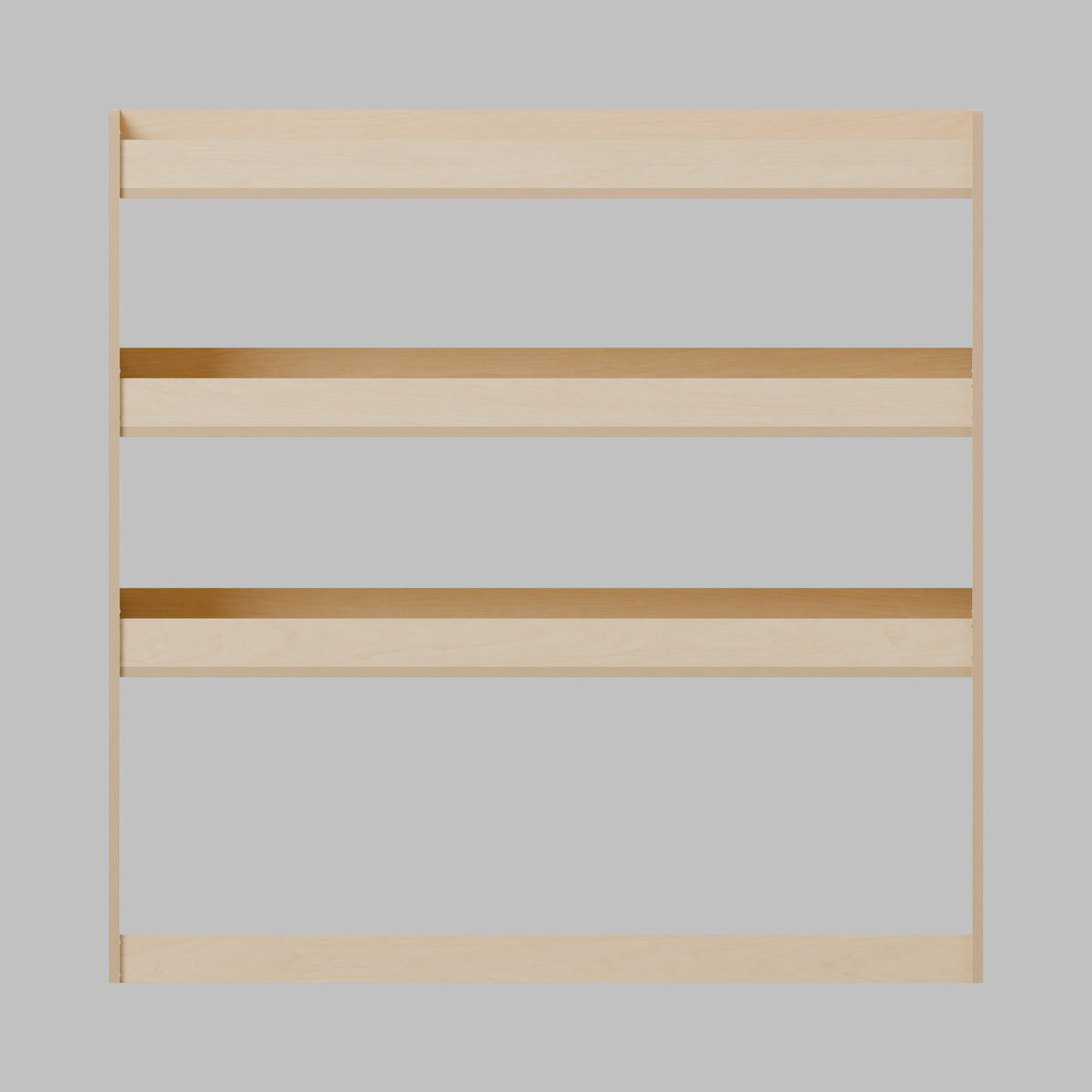 Universal Van Rack - 1000W x 1000H mm Plywood Flat Pack: front, natural 12 mm plywood, 1000 x 300 x 1000 mm