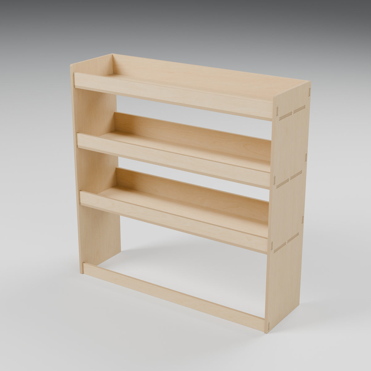 Universal Van Rack - 1000W x 1000H mm Plywood Flat Pack: hero, natural 12 mm plywood, 1000 x 300 x 1000 mm