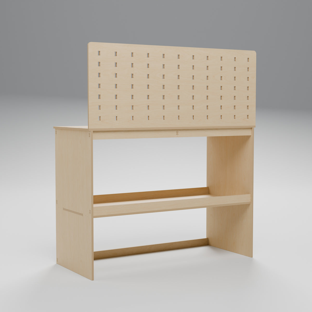 Van Workbench - Open shelving and fitted centre support - Revision C